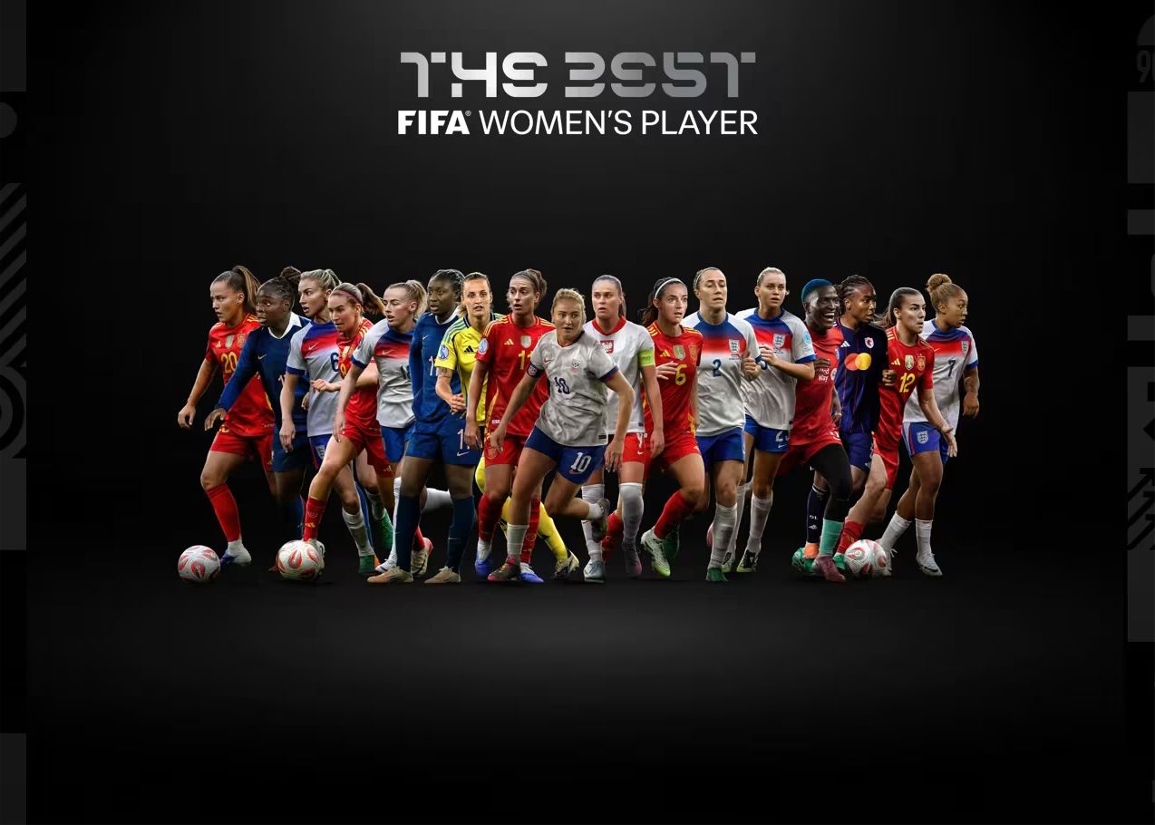 FIFA年度最佳女足球員提名：邦馬蒂、蘿倫詹姆斯在列